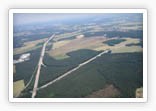 Luftaufnahme vom Flugplatz Saarmund